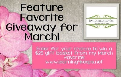 Learning 4 Keeps March Giveaway!