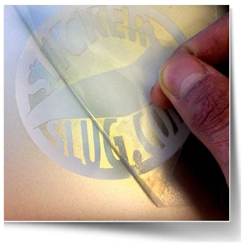 remove application tape from decal sticker