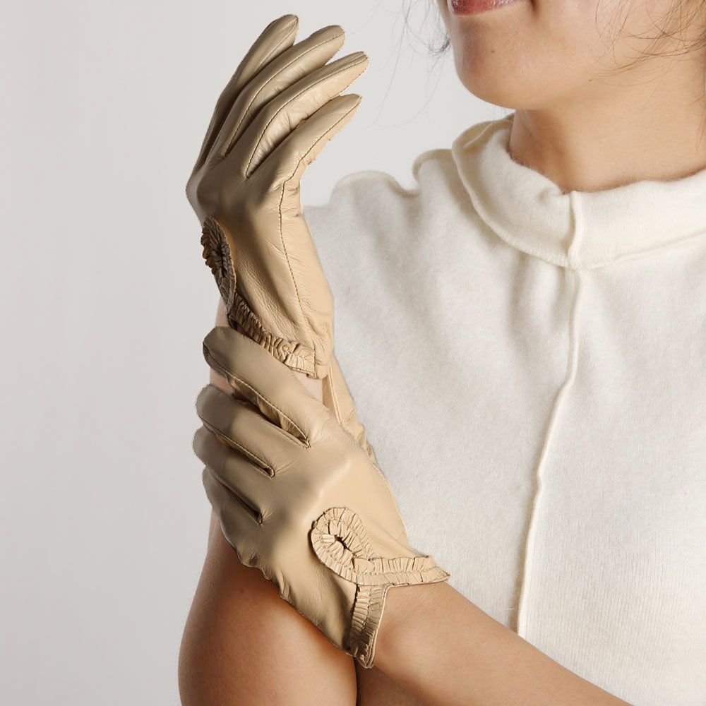 Ladies Woman Genuine Nappa Leather Drive Dress Unlined Gloves 6 Color