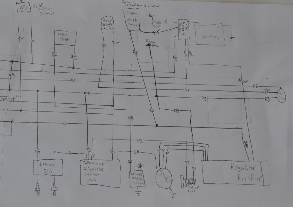 450 cleaned out / stripped wiring diagram - Page 3 - Honda Rebel Forum