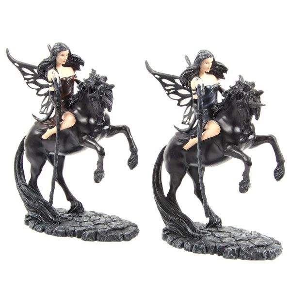 black unicorn figurine