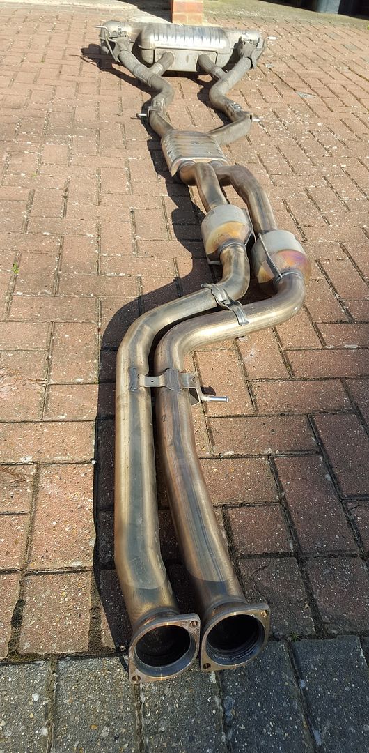 Original OEM 2014 BMW M4 Full Exhaust System with Chrome Tips The M3cutters
