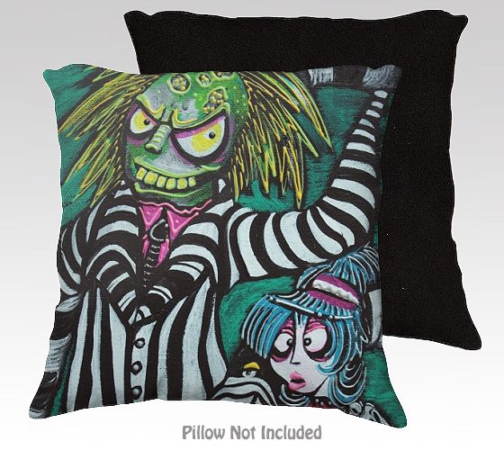 Beetlejuice Comic Horror Character 18x18 Pillow Cover Original Art Home
