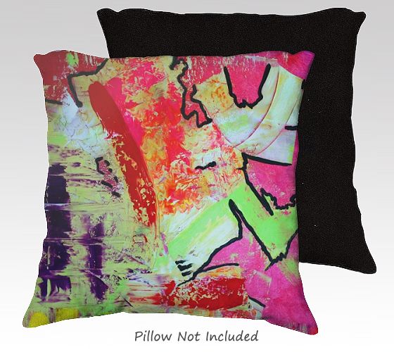 Pillow Cases Art Decor Cushion Covers COLORFUL ABSTRACT ART 18in