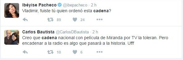 Transmisión en cadena de película "Miranda Regresa" causa polémica en redes (+Tuits) Transmisión en cadena de película "Miranda Regresa" causa polémica en redes (+Tuits)