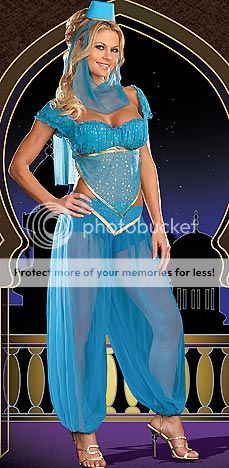 Genie Princess Jasmine Arabian Nights Fancy Dress Costume Size 8 10 12 