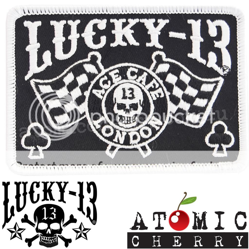 Atomic Cherry - Lucky 13 Ace Cafe London Iron On Patch